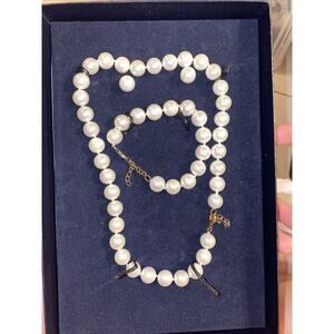 Stauer Set pearl necklace - earrings and bracelet original package